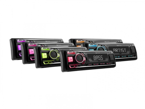 Vordon Autoradio HT-202 mit AUX, Bluetooth, Beleuchtung, ISO, Schwarz