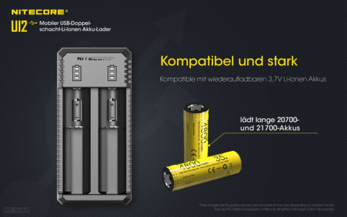 Nitecore USB Lader UI2 Ladegerät