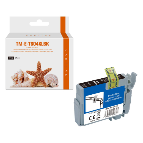 Kompatible T-604 XL Tintenpatronen Schwarz zu Epson C13T10H14010