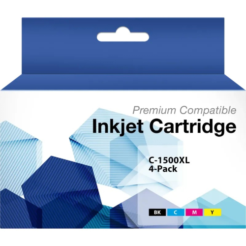 Multipack 4 kompatible PGI-1500xl Canon Tintenpatrone Pigmentiert 9182B006