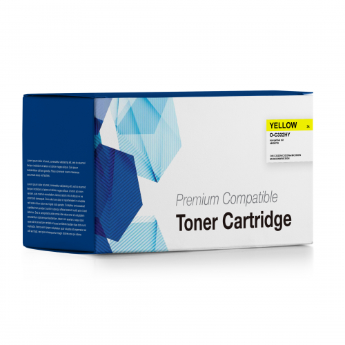 Kompatibler OKI C-322 Premium Toner Yellow 46508709