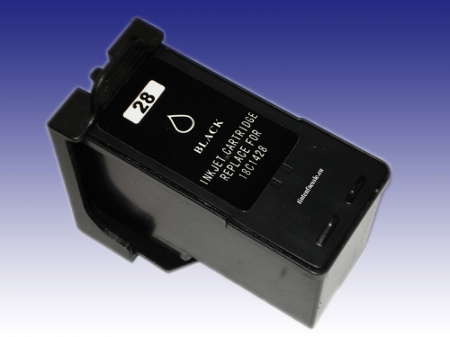 Lexmark Nr.28 kompatible Druckkopfpatrone, refill, black mit 21ml Inhalt, ersetzt 18C1528E