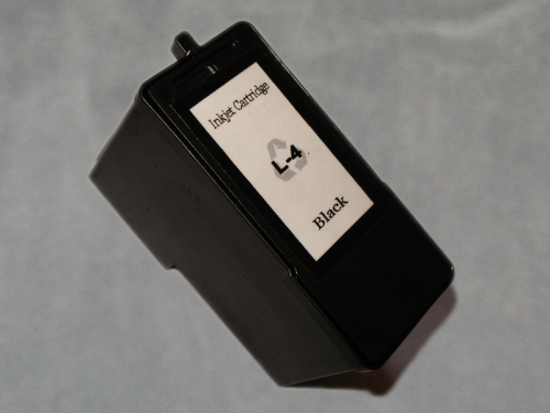 Lexmark Nr.4 kompatible Druckkopfpatrone, refill, black mit 25ml Inhalt, ersetzt 18C1974