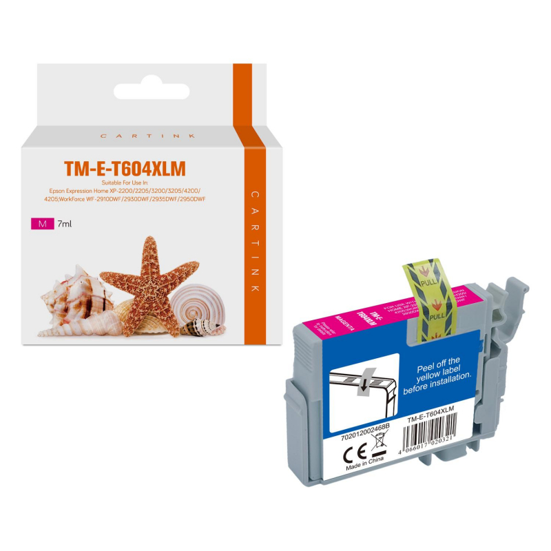 Kompatible T-604 XL Tintenpatronen Magenta zu Epson C13T10H34010