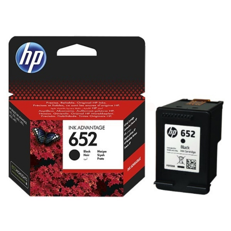 HP 652xl Druckkopfpatrone Schwarz F6V25AE