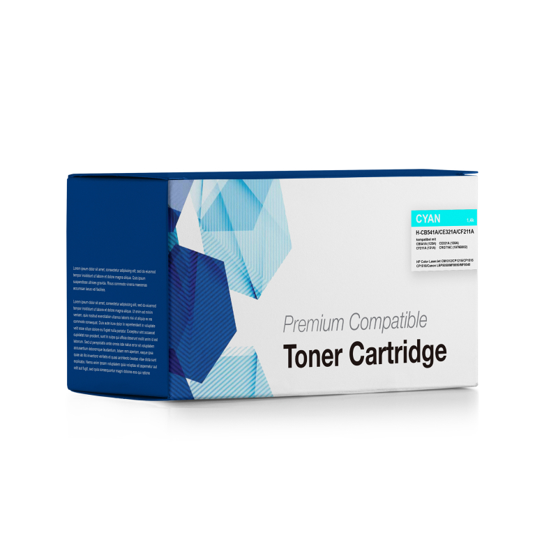 Kompatibler HP CB541A Nr. 125A Premium Toner Cyan