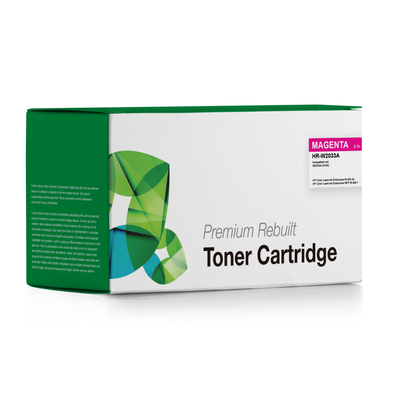 Recycelter Toner 415A Kompatibel zu HP (W2033A) Premium , Magenta