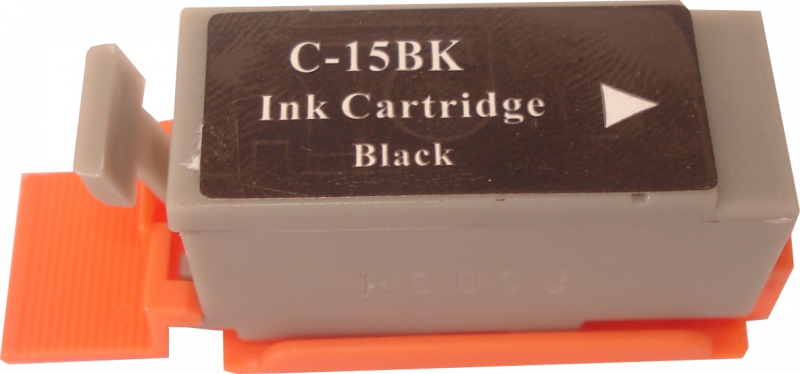 Canon BCI-15 kompatible Tintenpatrone, black mit 5,7ml Inhalt ersetzt BCI-15BK