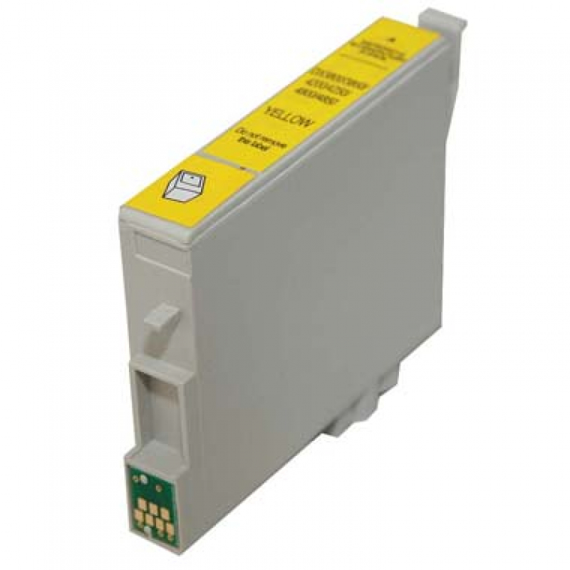 Epson T0614 kompatible Druckerpatrone, mit Chip, yellow mit 18ml Inhalt, ersetzt 8715946360263