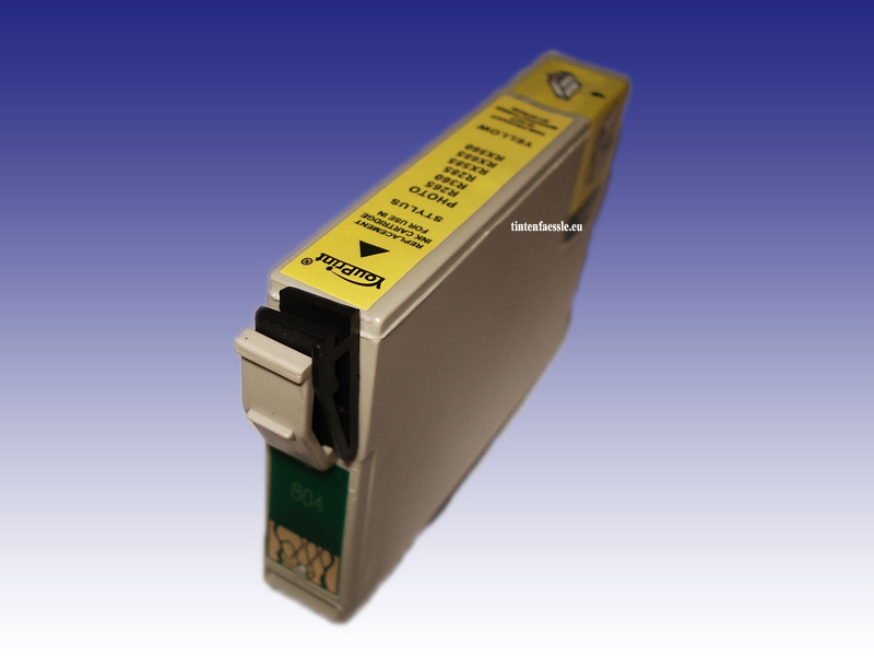 Kompatible Druckerpatrone für Epson T0804 yellow, mit Chip, 14ml Inhalt
