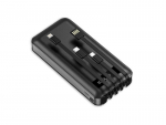 Powerbank 10.000 mAh + 4 Ladekabel (USB, Micro, Type-C)