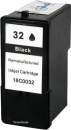 Lexmark Nr.32 kompatible Druckkopfpatrone, refill, black mit 25ml Inhalt, ersetzt 18CX032E